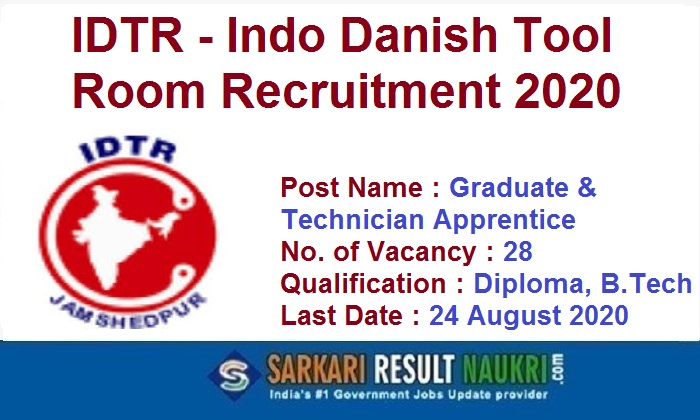 IDTR Apprentice Recruitment 2020